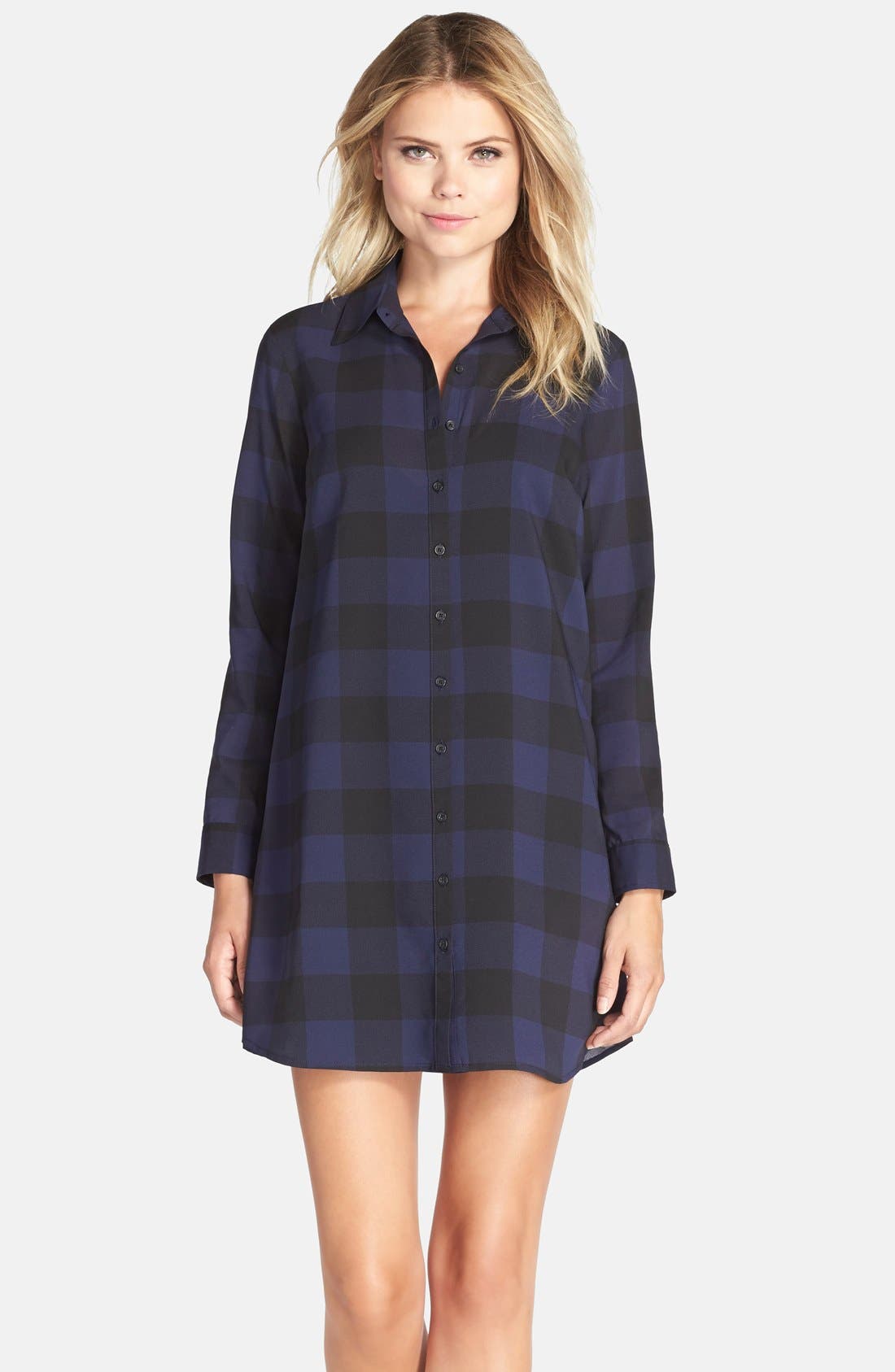 BB Dakota 'Cotter' Plaid Shirtdress Nordstrom