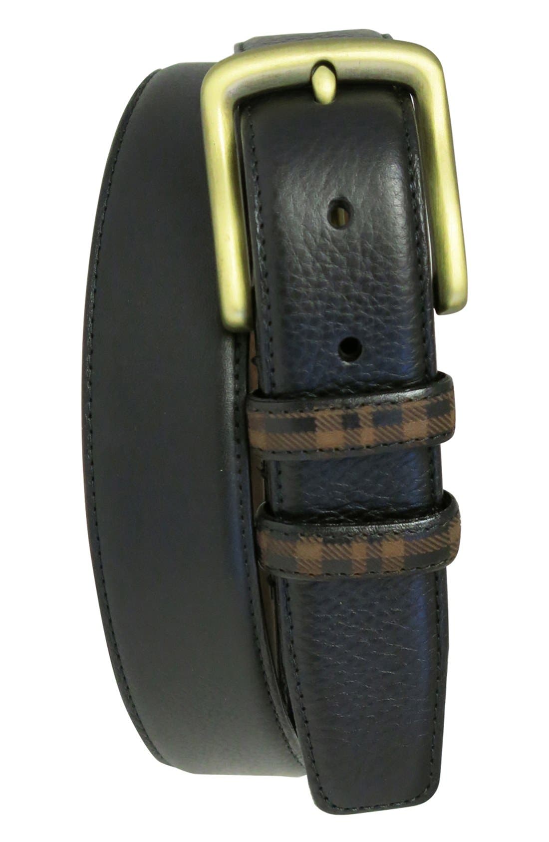 Boconi 'Hendrix' Pebbled Leather Belt Nordstrom