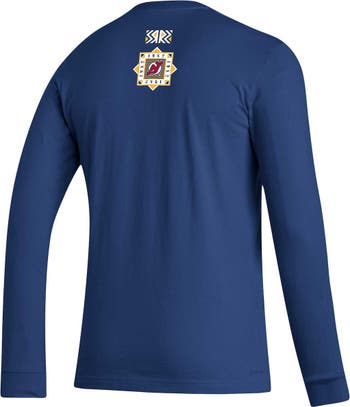 Men's adidas Navy New Jersey Devils Reverse Retro 2.0 Fresh Playmaker Long  Sleeve T-Shirt