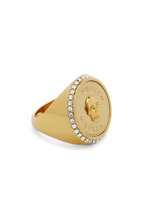 ALEXANDER MCQUEEN MCQUEEN SOVEREIGN SKULL SIGNET RING