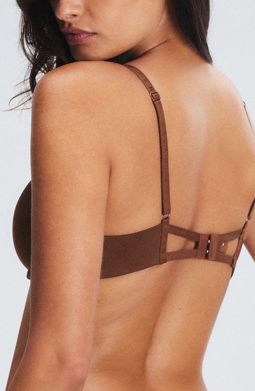 Shop Savage X Fenty Microfiber T-shirt Bra In Brown Sugar Nude