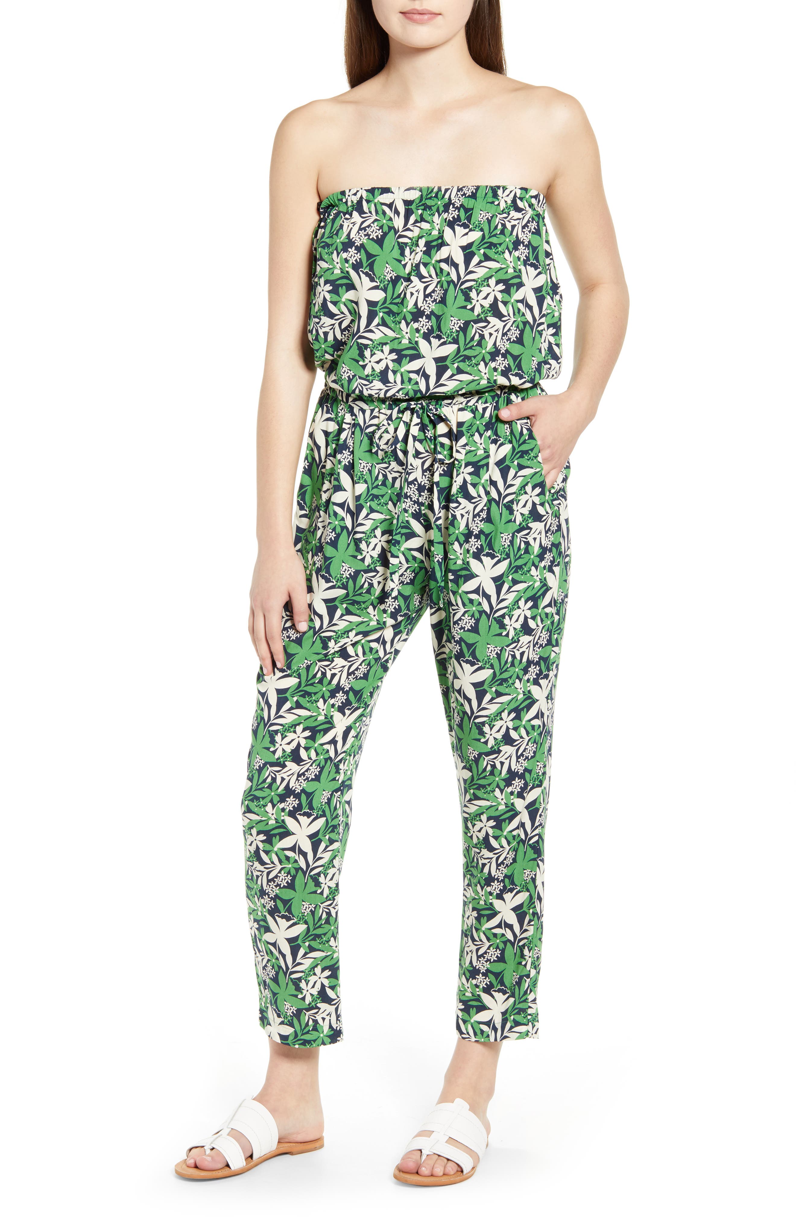 nordstrom strapless jumpsuit