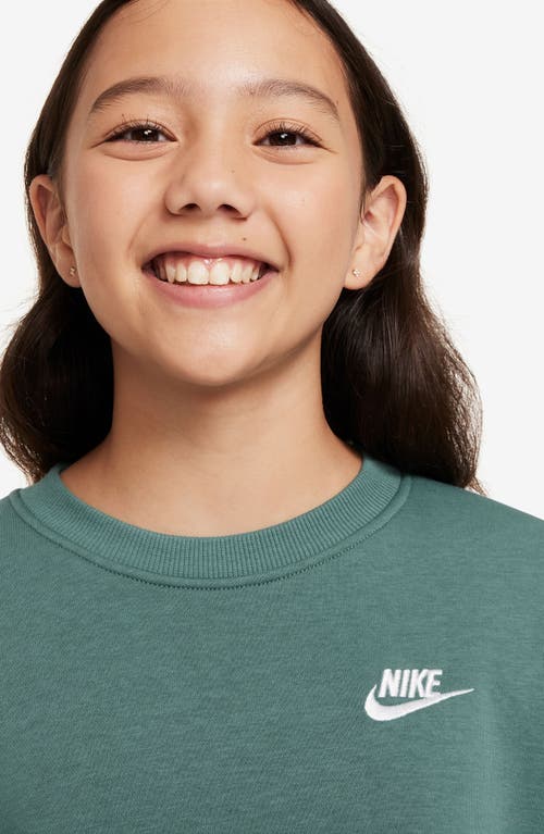 Shop Nike Kids' Sportswear Club Fleece Sweatshirt In Bicoastal/white