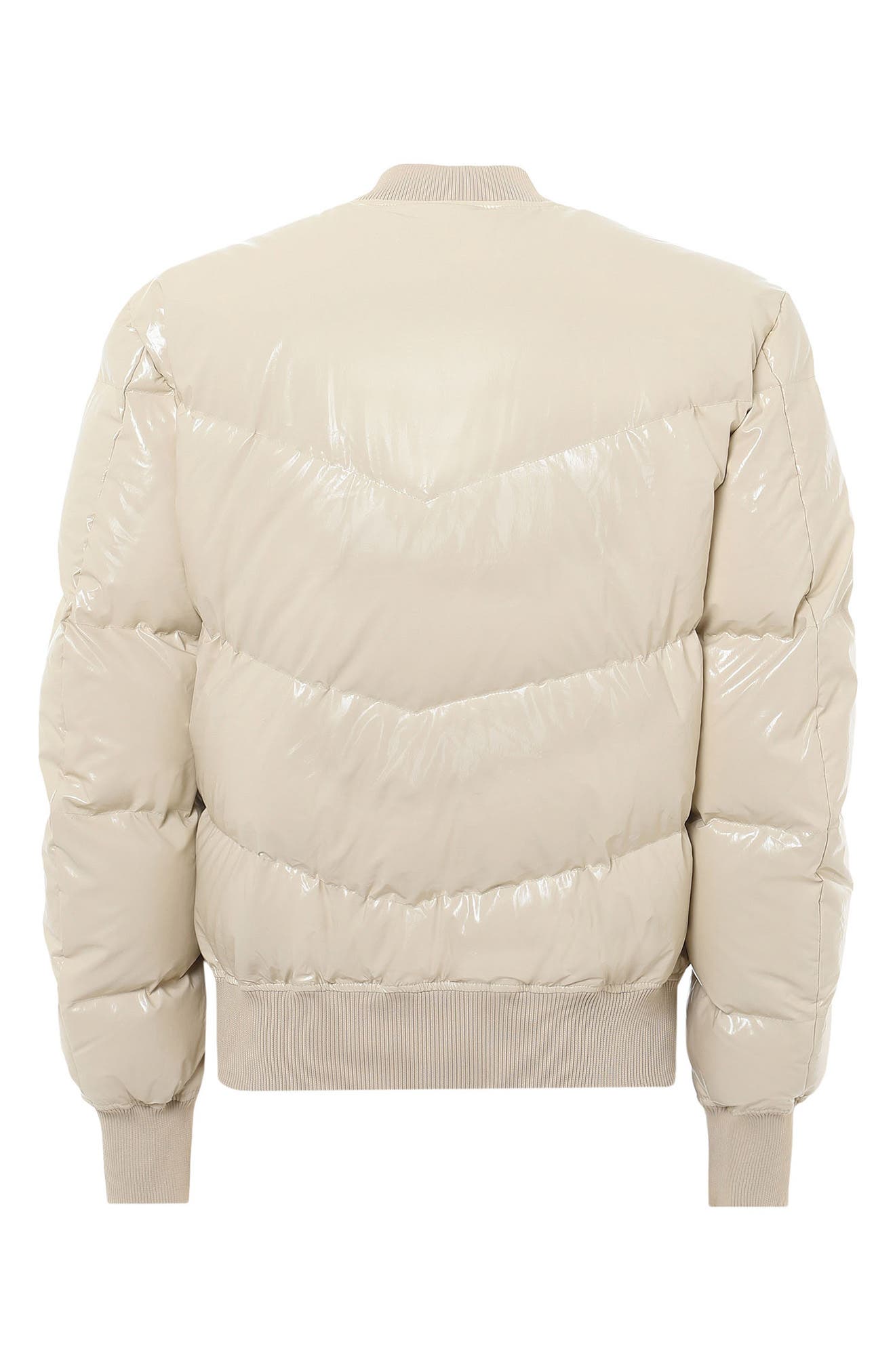 Diesel Sten Quilted Bomber Jacket in Stone