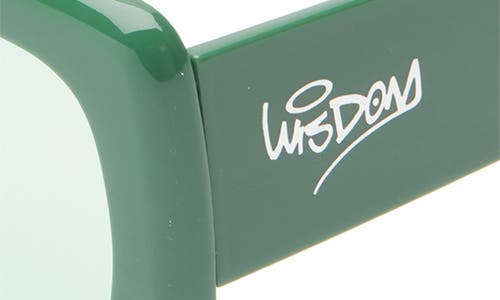 Wisdom Frame 1 52mm Square Sunglasses In Green