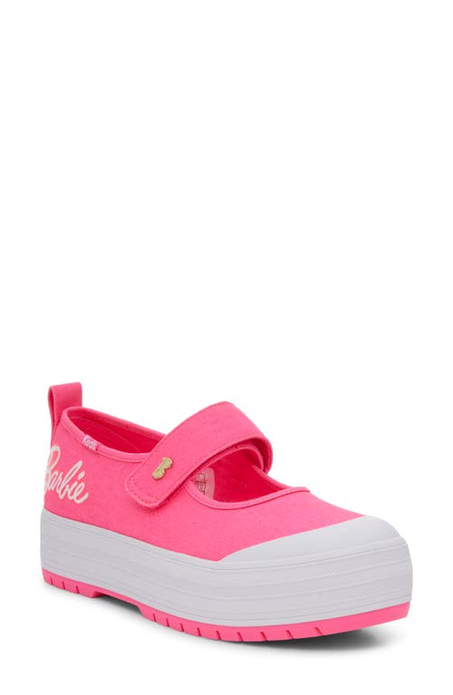 ® Keds x Barbie Mary Jane Sneaker in Pink Canvas