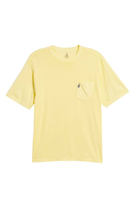 Shop Johnnie-o Dale 2.0 Pocket T-shirt In Canary