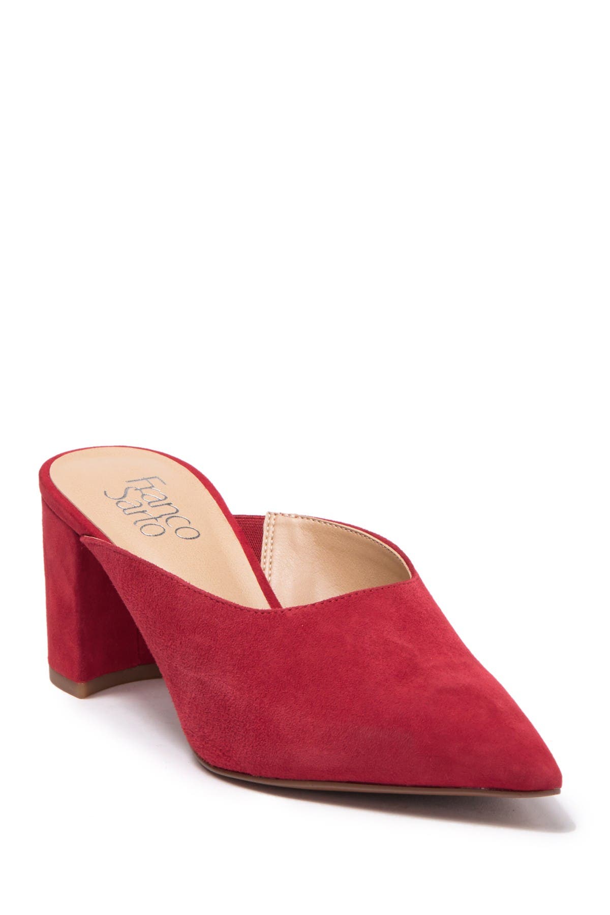 franco sarto suede mules