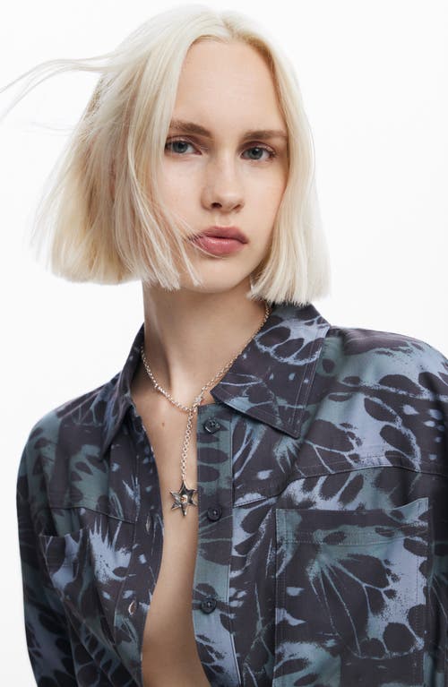 Desigual Flowy Printed Jumpsuit In Black
