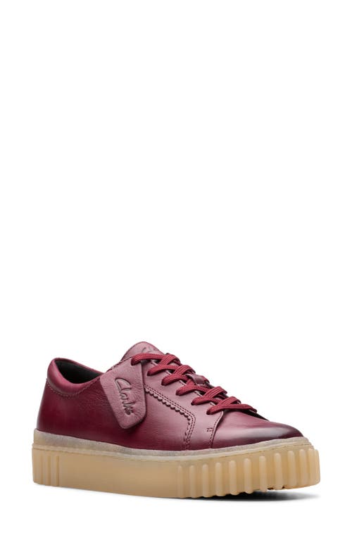 Shop Clarksr Clarks(r) Mayhill Walk Sneaker In Burgundy Leather