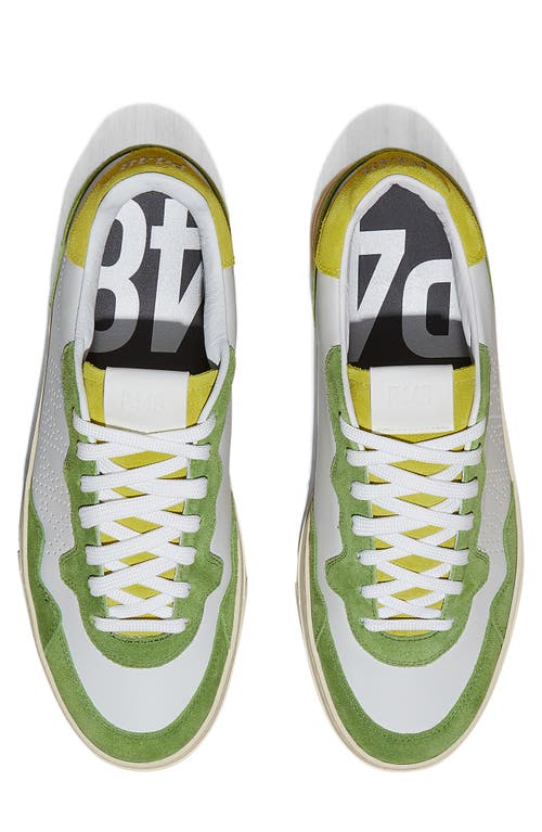 P448 Bali Low Top Sneaker In White/green