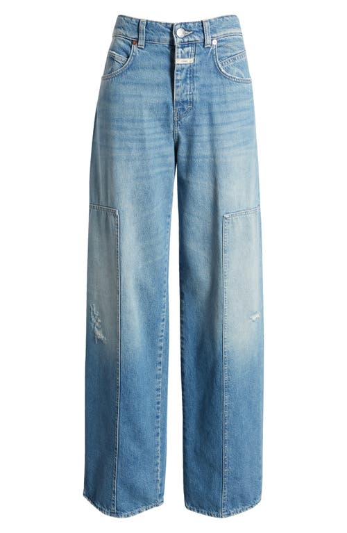 Closed Nikka Wide Leg Jeans In Mid Blue