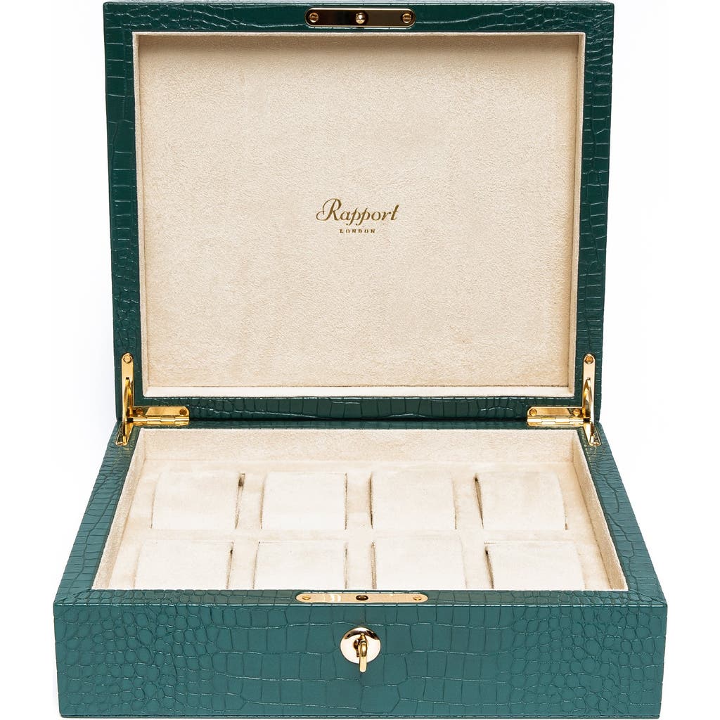 Rapport London Brompton Eight Watch Box In Green