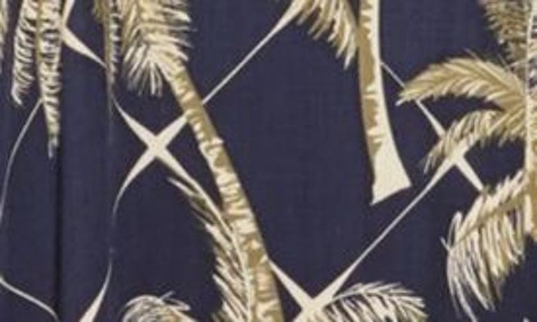 Shop Nordstrom Rack Spaghetti Strap Cover-up Dress In Navy Blazer Electric Palm