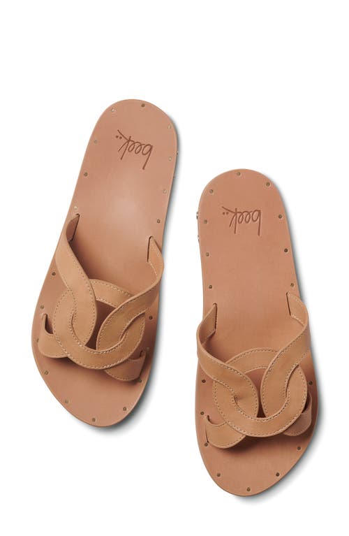 Shop Beek Batis Slide Sandal In Honey/honey