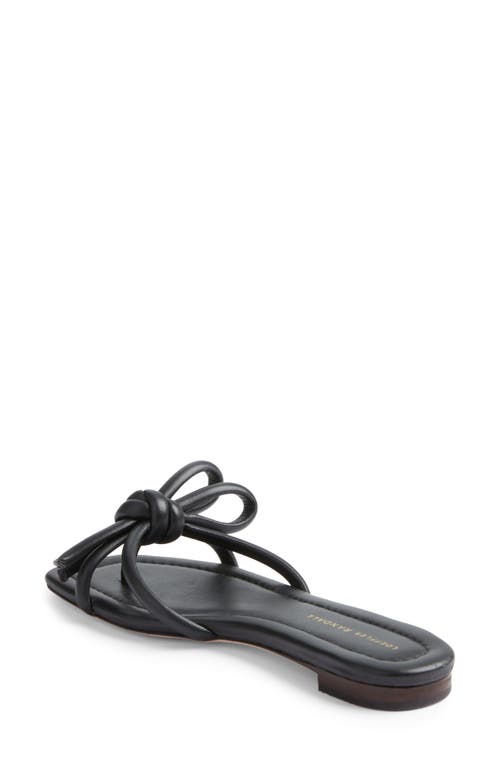 Shop Loeffler Randall Hadley Bow Slide Sandal In Black