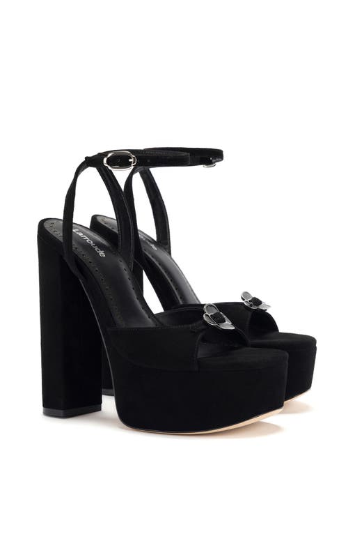 Shop Larroude Larroudé Daisy Platform In Black