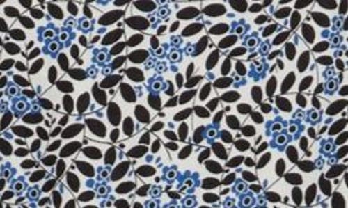 Shop Max Studio Floral Short Sleeve Ruffled Midi Dress In Cream/blue Dsy Lf Shdw