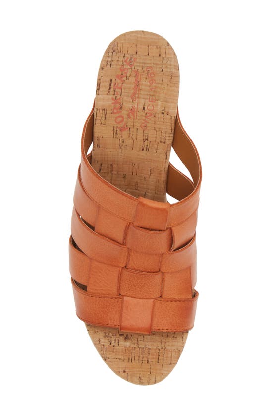 Shop Kork-ease ® Devan Platform Sandal In Orange Leather