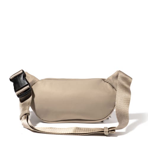 Shop Baggallini On The Go Belt Bag Waist Pack In Taupe Twill