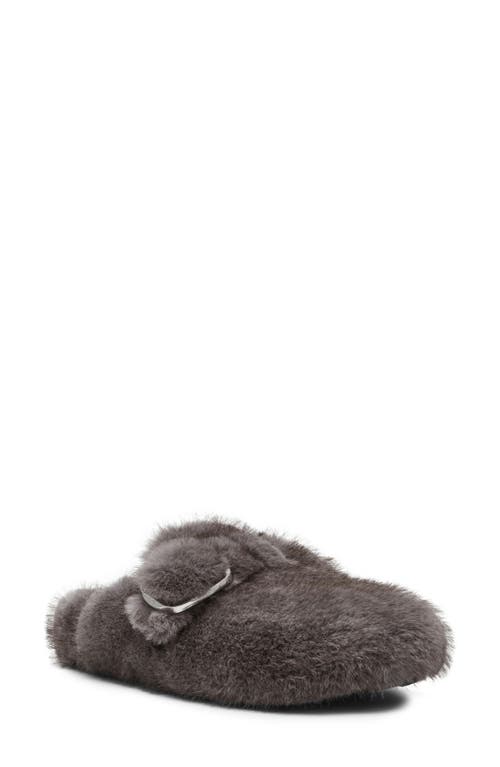 Shop Steve Madden Bohan Faux Fur Mule In Grey