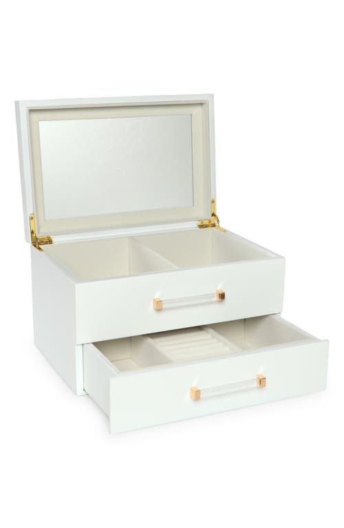 Shop Nordstrom Lacquered Wood Jewelry Organizer In White- Natural- Gold