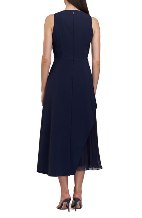 Shop Kay Unger Petra Stretch Cocktail Dress In Midnight