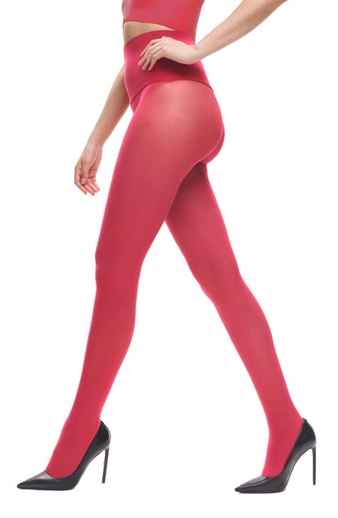 Cherry Pink Tights Opaque for Women Soft & Durable Opaque 80 Deniers Full  Pantyhose -  Canada