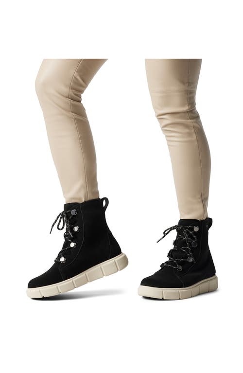 Sorel Explorer Iii Joan Waterproof Boot In Black/chalk