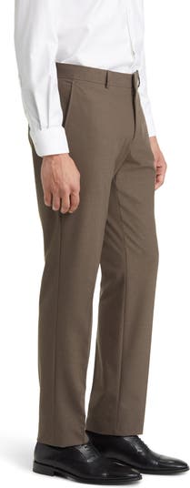 Santorelli Loro Piana® Modern Fit Flat Front Dress Pants