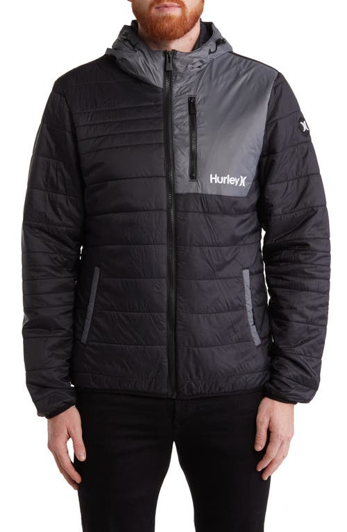 Shop Hurley Carrick Quilted Jacket In Black