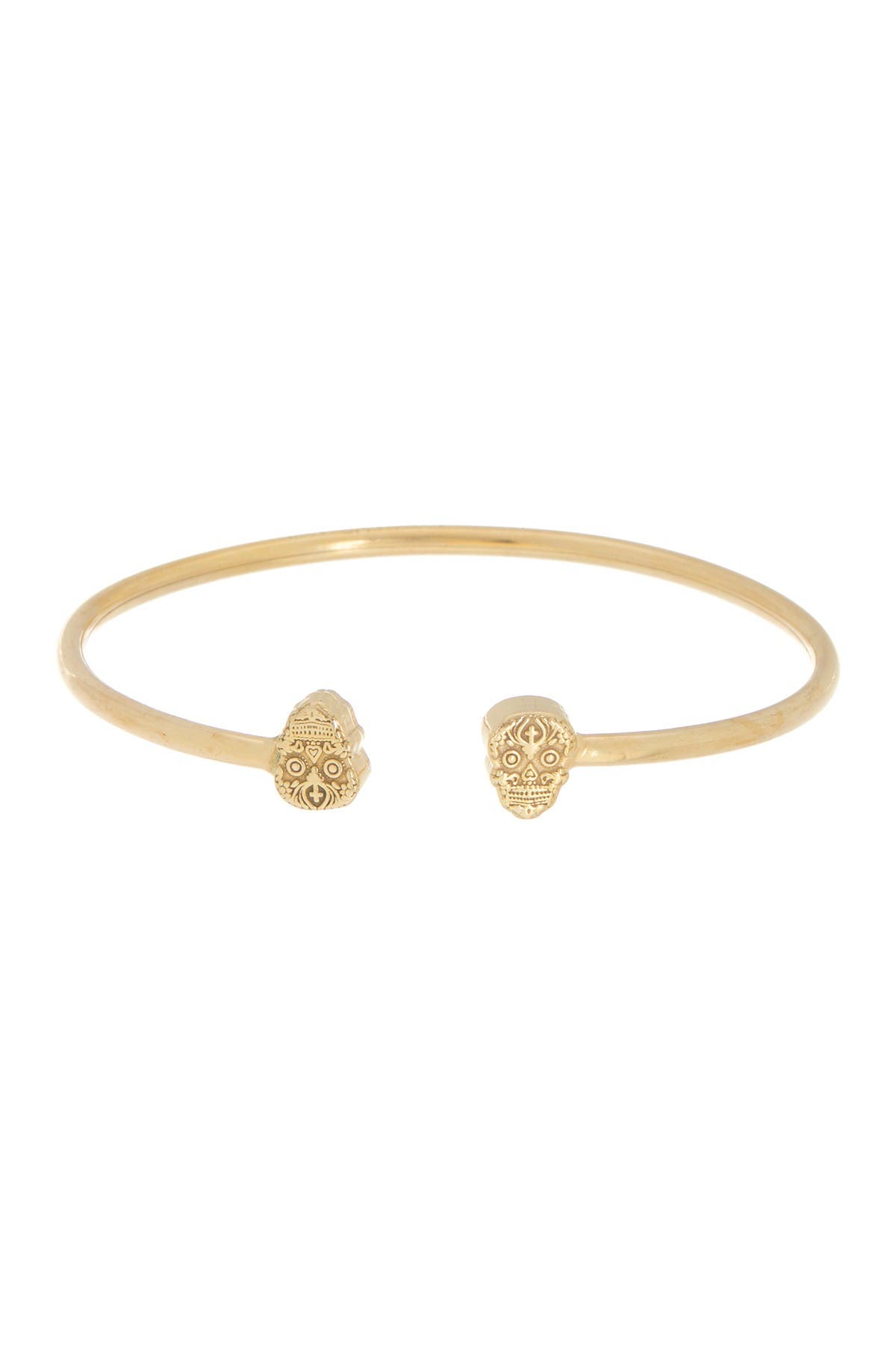 Alex And Ani 14kt Gold Plated Sterling Silver Calavera Cuff Bracelet