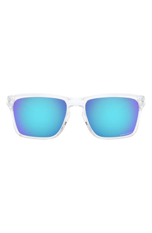 Oakley Sylas 57mm Prizm Keyhole Sunglasses in Clear at Nordstrom