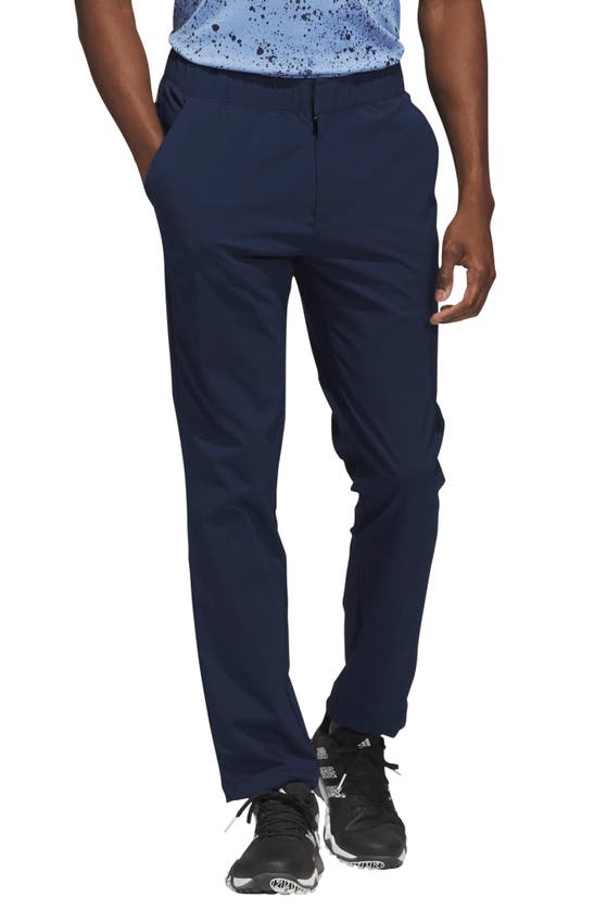 Adidas Golf Ripstop Flat Front Golf Pants In Collegiate Navy