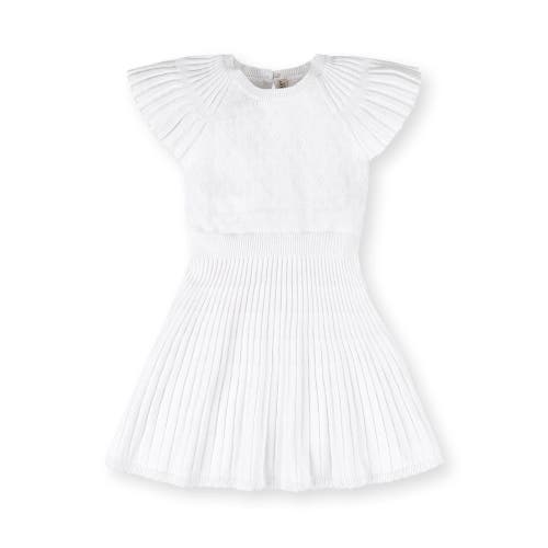 HOPE & HENRY HOPE & HENRY GIRLS' ORGANIC FLUTTER SLEEVE SWEATER DRESS, KIDS 