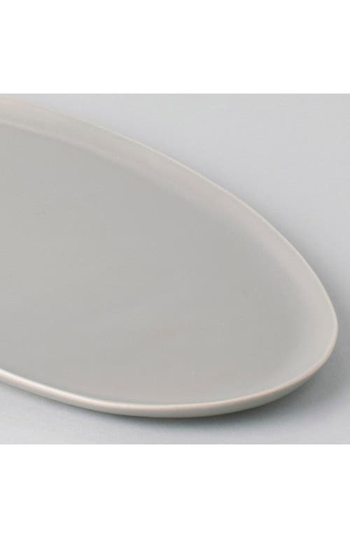 Fable The Oval Serving Platter In Dove Grey