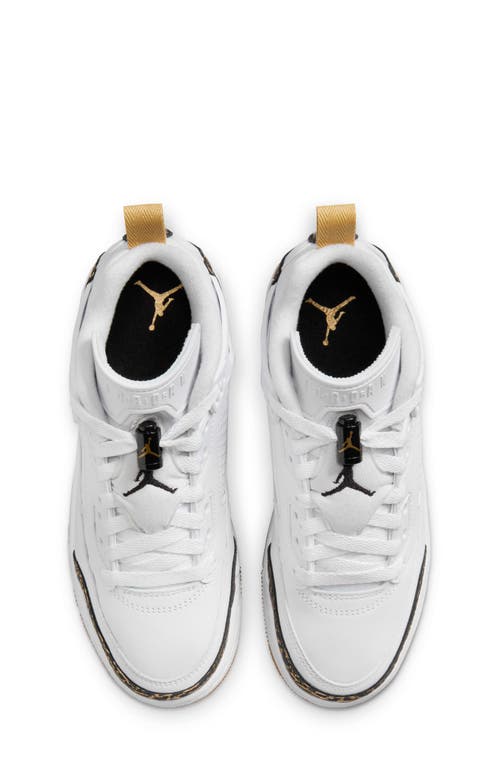Nike Kids' Spizike Low Sneaker In White/ Gold/ Sail/ Black