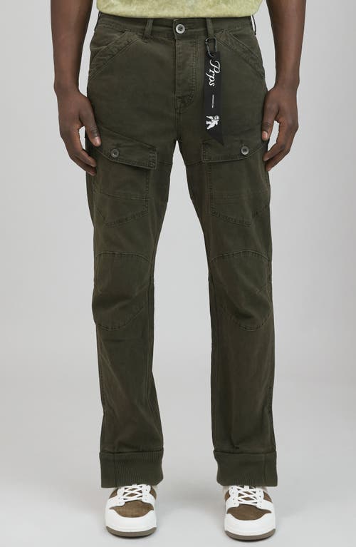 Prps Letchworth Stretch Cargo Pants In Army Green