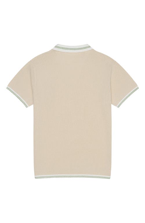 MAVRANS MAVRANS FLAMINGO BEACH MESH JOHNNY COLLAR POLO 