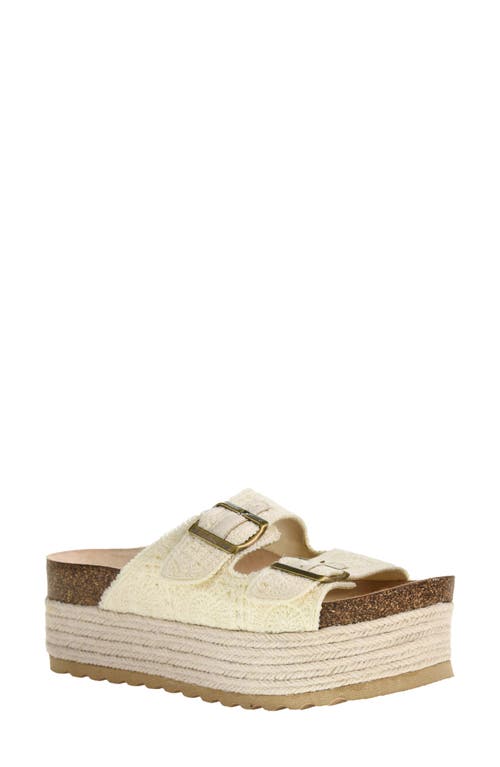 Shop Dirty Laundry Pretends Espadrille Platform Slide Sandal In Natural