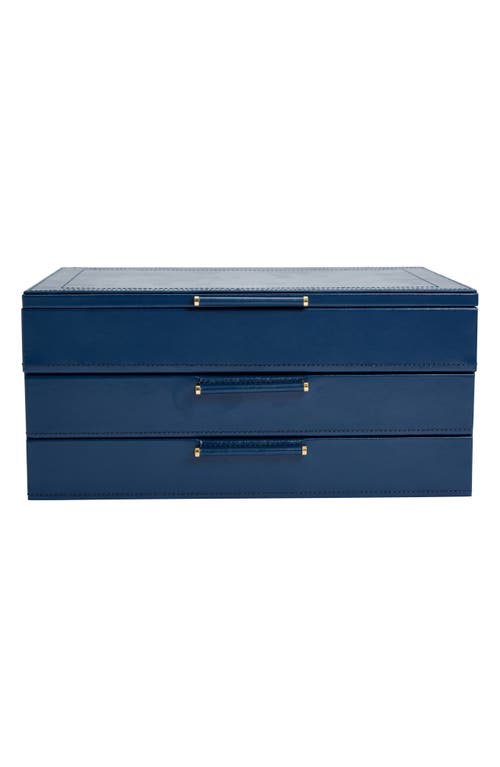 Wolf Sophia Jewelry Box In Blue