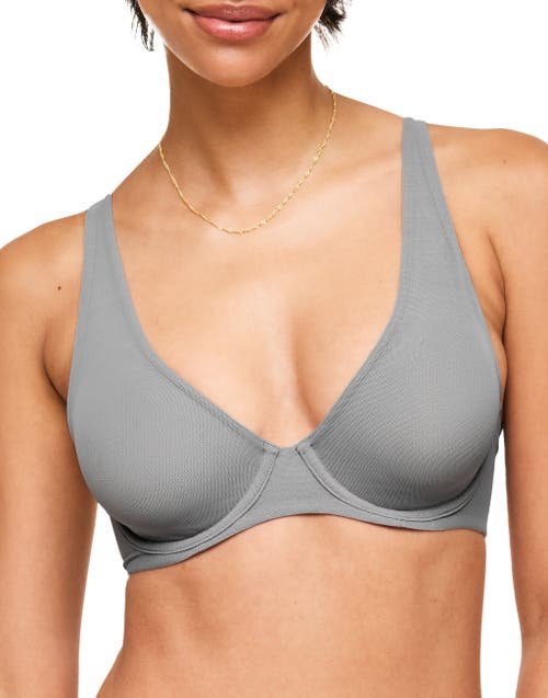 Shop Adore Me Ivy Unlined Triangle Bra In Dark Grey