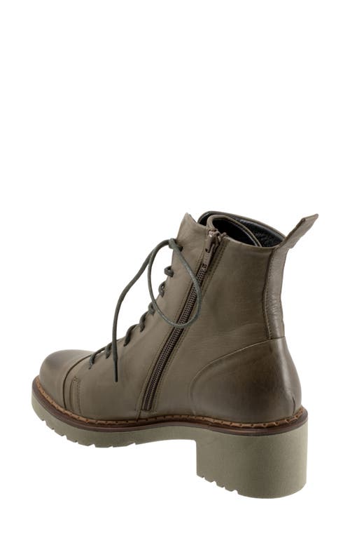 Bueno Nikita Lace-up Boot In Green Khaki