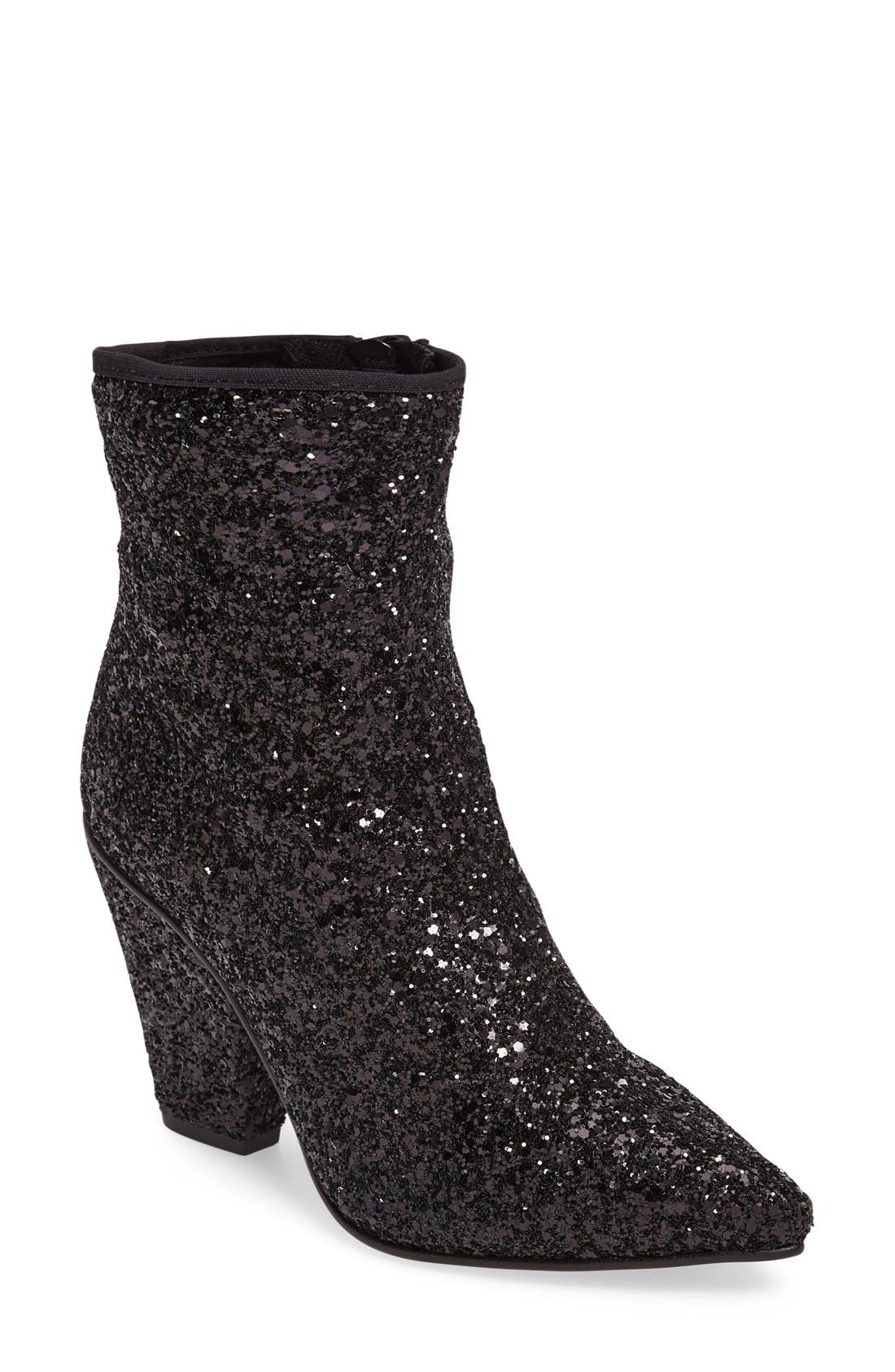 Sequin Pointy Toe Bootie (Women) Nordstrom