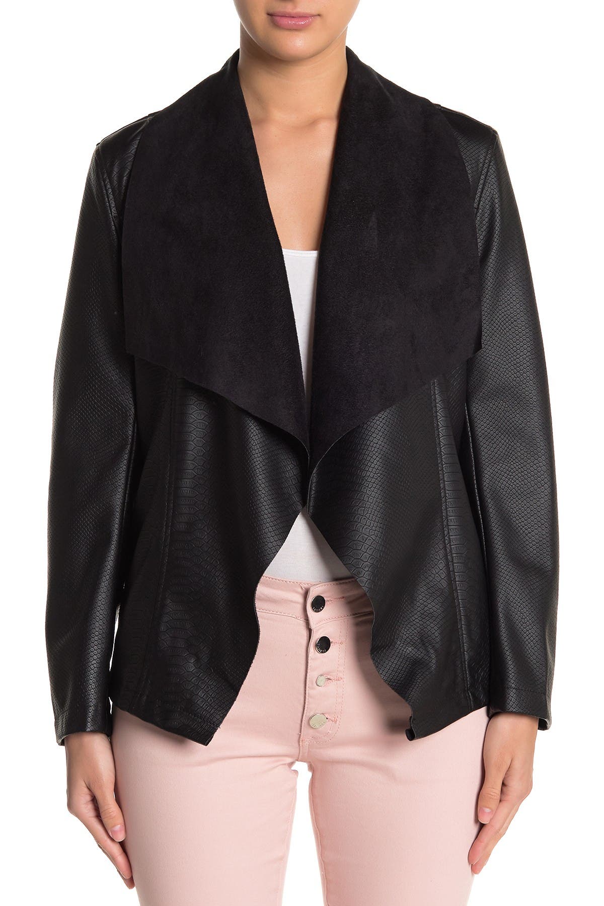 Tahari | Faux Leather Moto Jacket | Nordstrom Rack