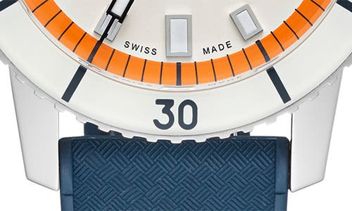 Zodiac Compression Diver Automatic Rubber Strap Watch, 40mm In Blue