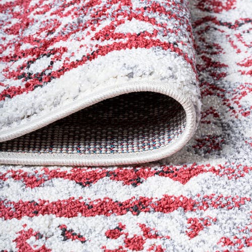 Jonathan Y Boho Cottage Medallion Area Rug In Red/ivory