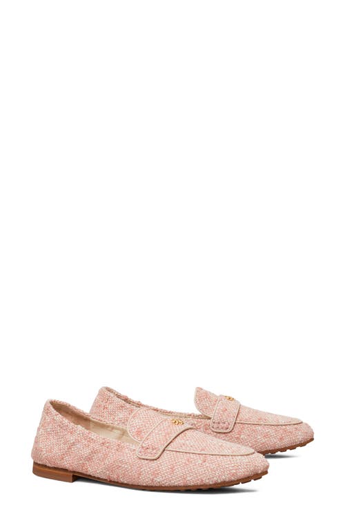 Tory Burch Ballet Loafer In Peach/ivory/new Cream