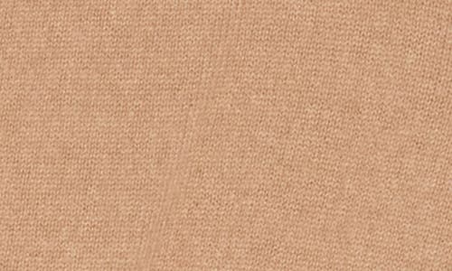 Sofia Cashmere Cashmere Faux Wrap Sweater In Camel