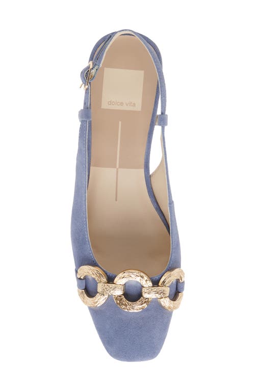 Shop Dolce Vita Ramano Slingback Flat In Bluebell Suede